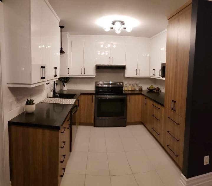 Façades mélamine design pratique et durable Saint-Colomban