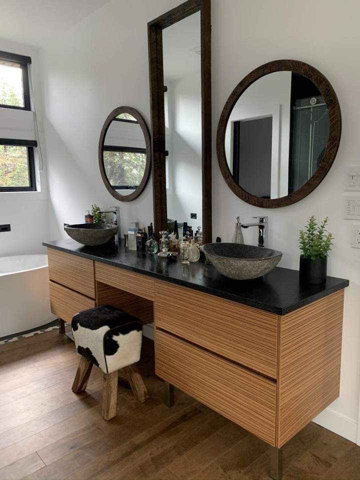 Conception de vanités de salle de bain sur mesure Saint-Colomban